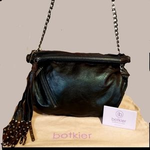 BOTKIER Mermaid Irrd.Met. Green Leather w/Tassel SOLD OUT-NWT